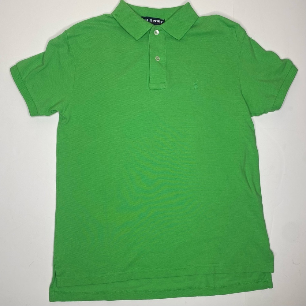 Ralph Lauren Polo Sport Lime Green Short Sleeve Polo Shirt Sz Sm